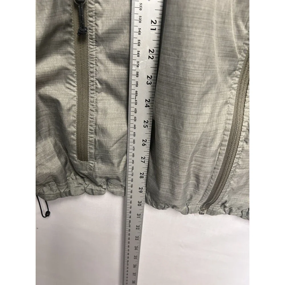 LL Bean Windbreaker Jacket Mesh Lined Pockets Full Zip Green Bomber Men’s XXL